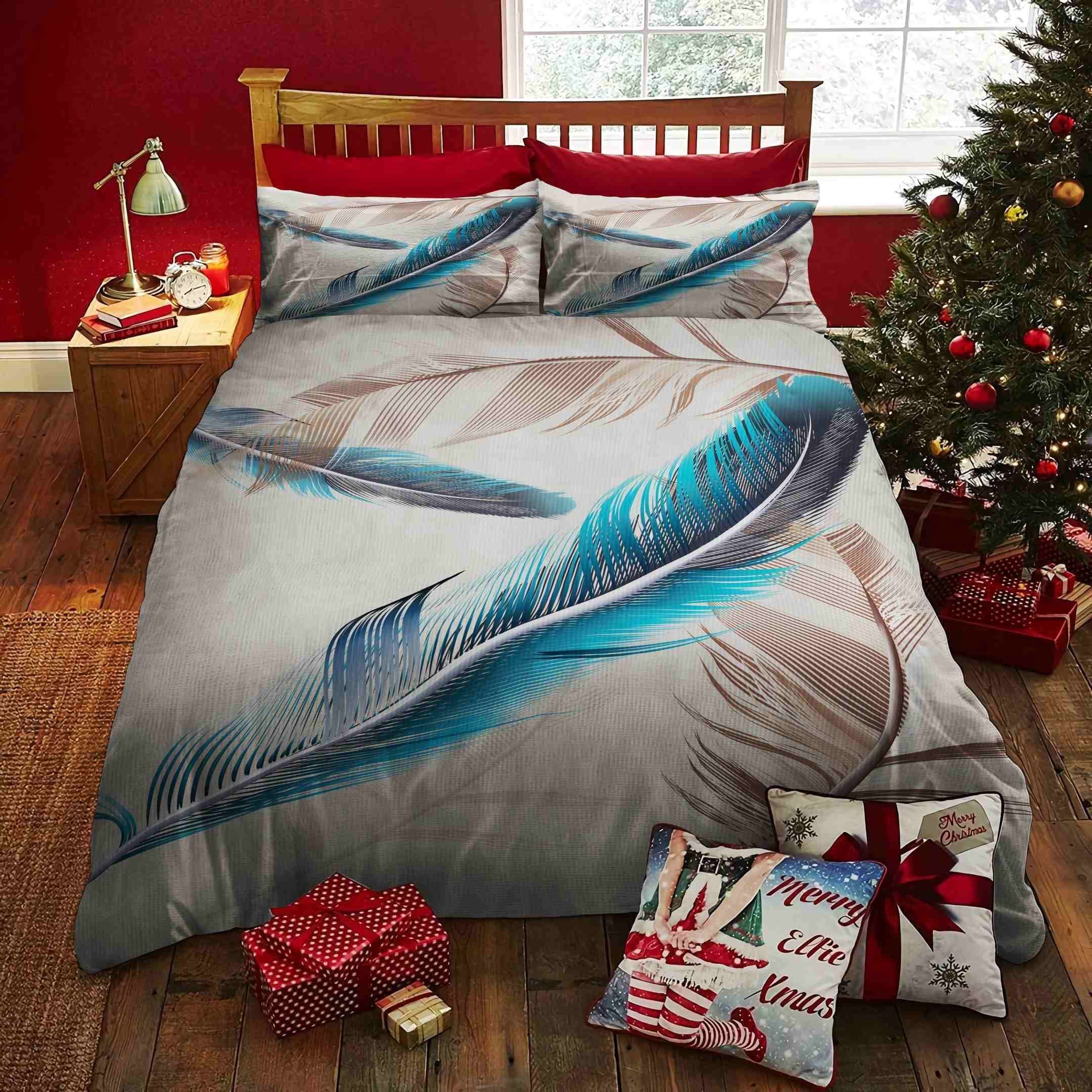 Feather Boho Bedding Set