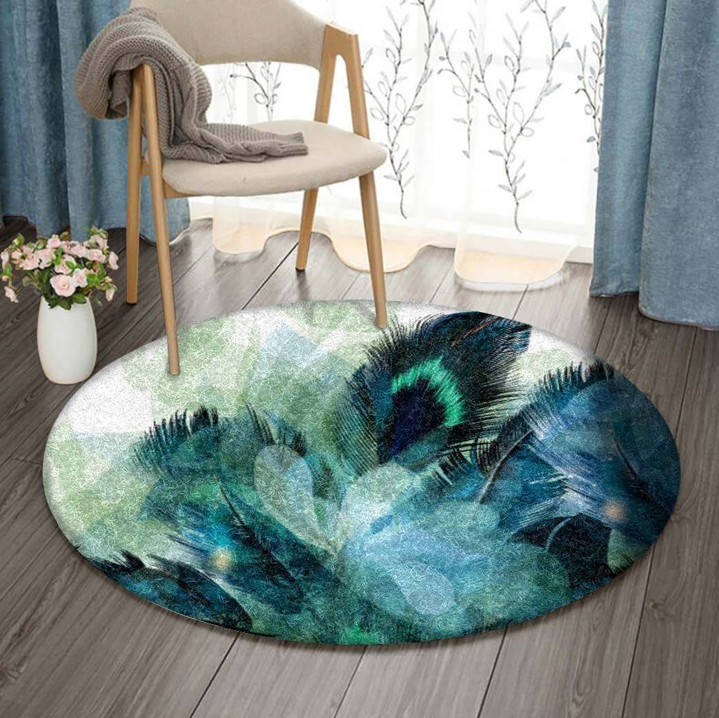 Feather Round Carpet