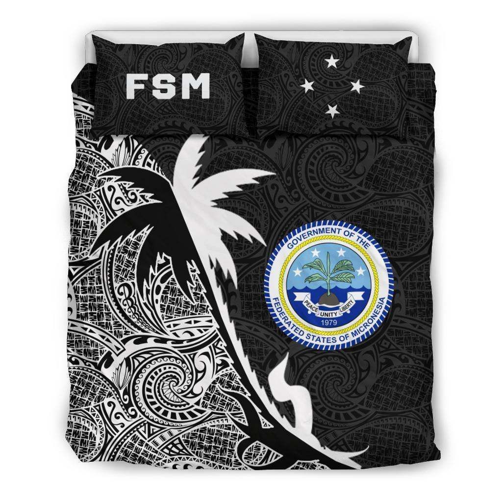 Federated States Of Micronesia Coconut Tree Bedding Set
