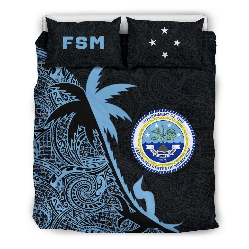 Federated States Of Micronesia Coconut Tree Bedding Set