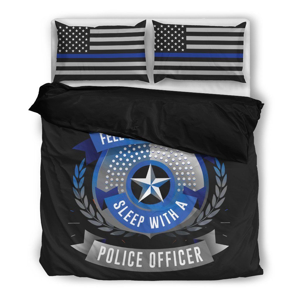Feel Safe At Night Sleep With A Police Officer Cool Design Comfortable Bedding Set
