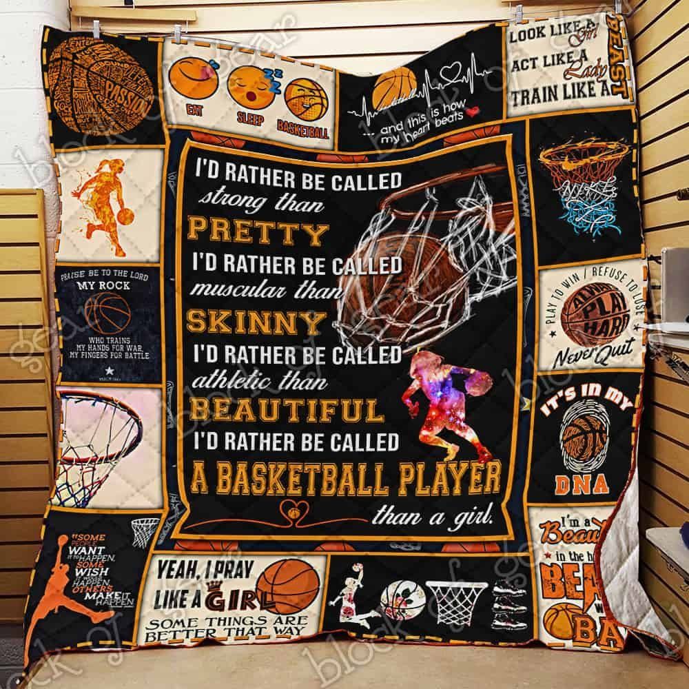 Female Basketball Player CL19100306MDQ Quilt Blanket