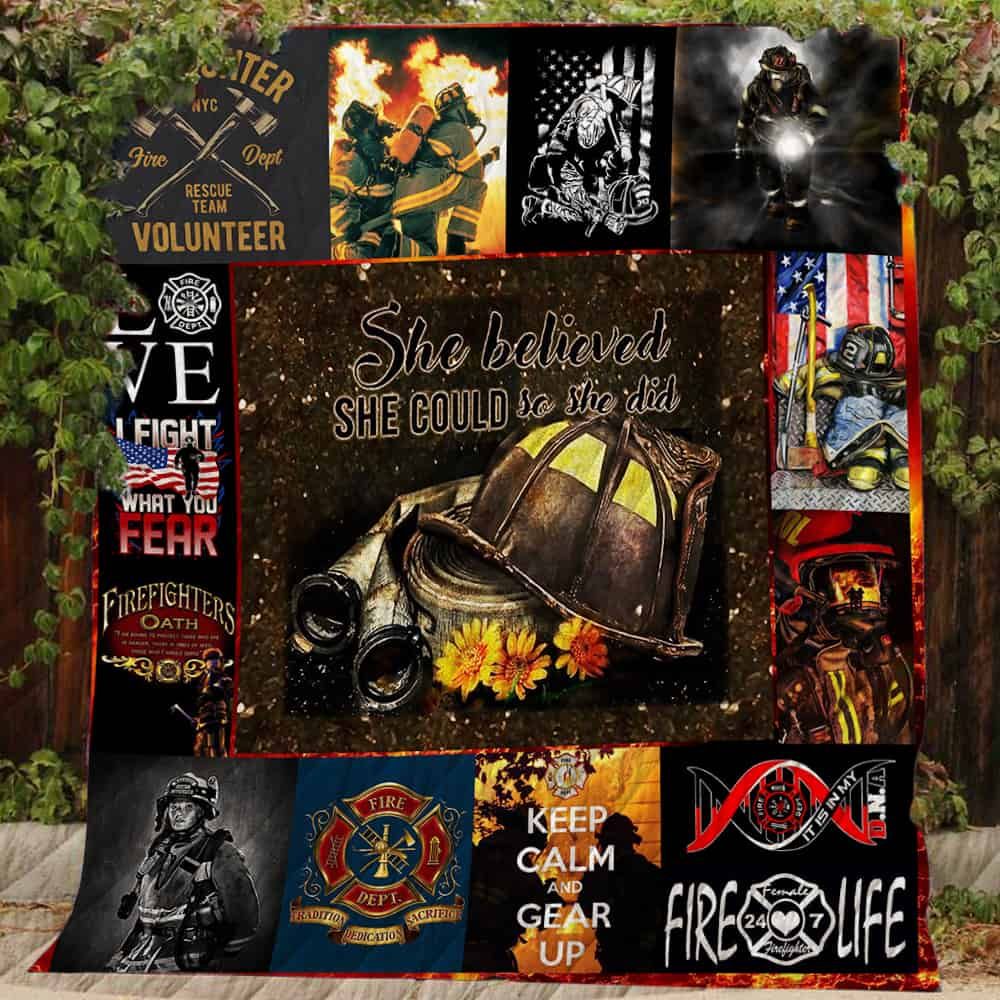 Female Firefighter Quilt R210 Dhc11121539Dd