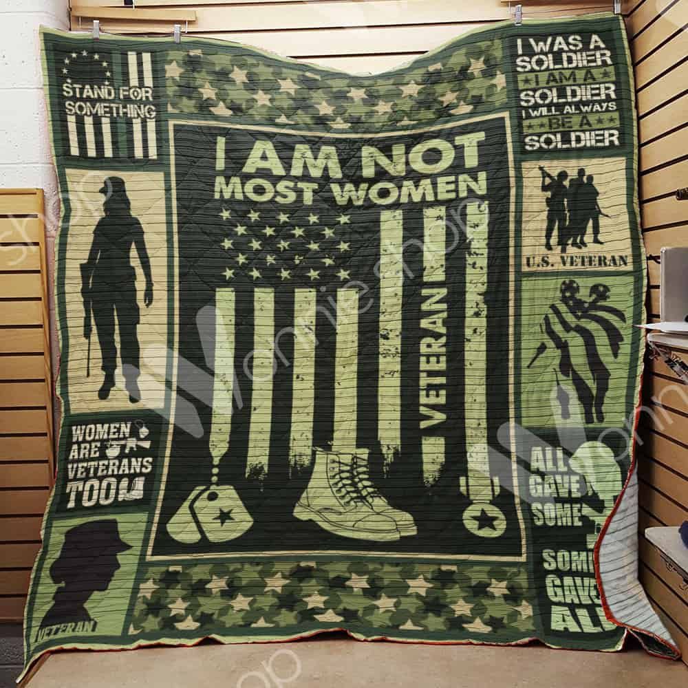 Female Veteran Quilt Blanket DHC1002672TD