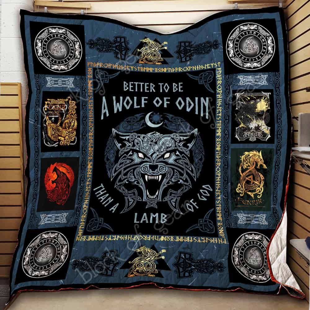 Fenrir Wolf Of Odin CL19100311MDQ Quilt Blanket
