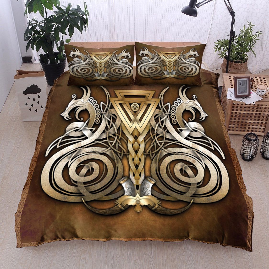 Fenrir Wolf Viking Bedding Set