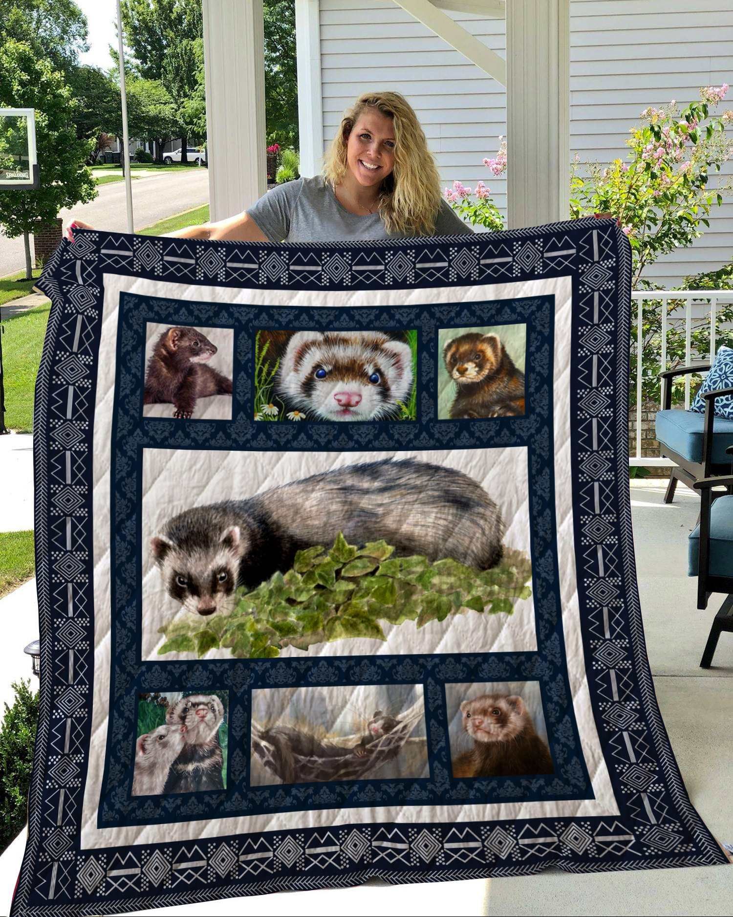Ferret Quilt Blanket DHC291182VT