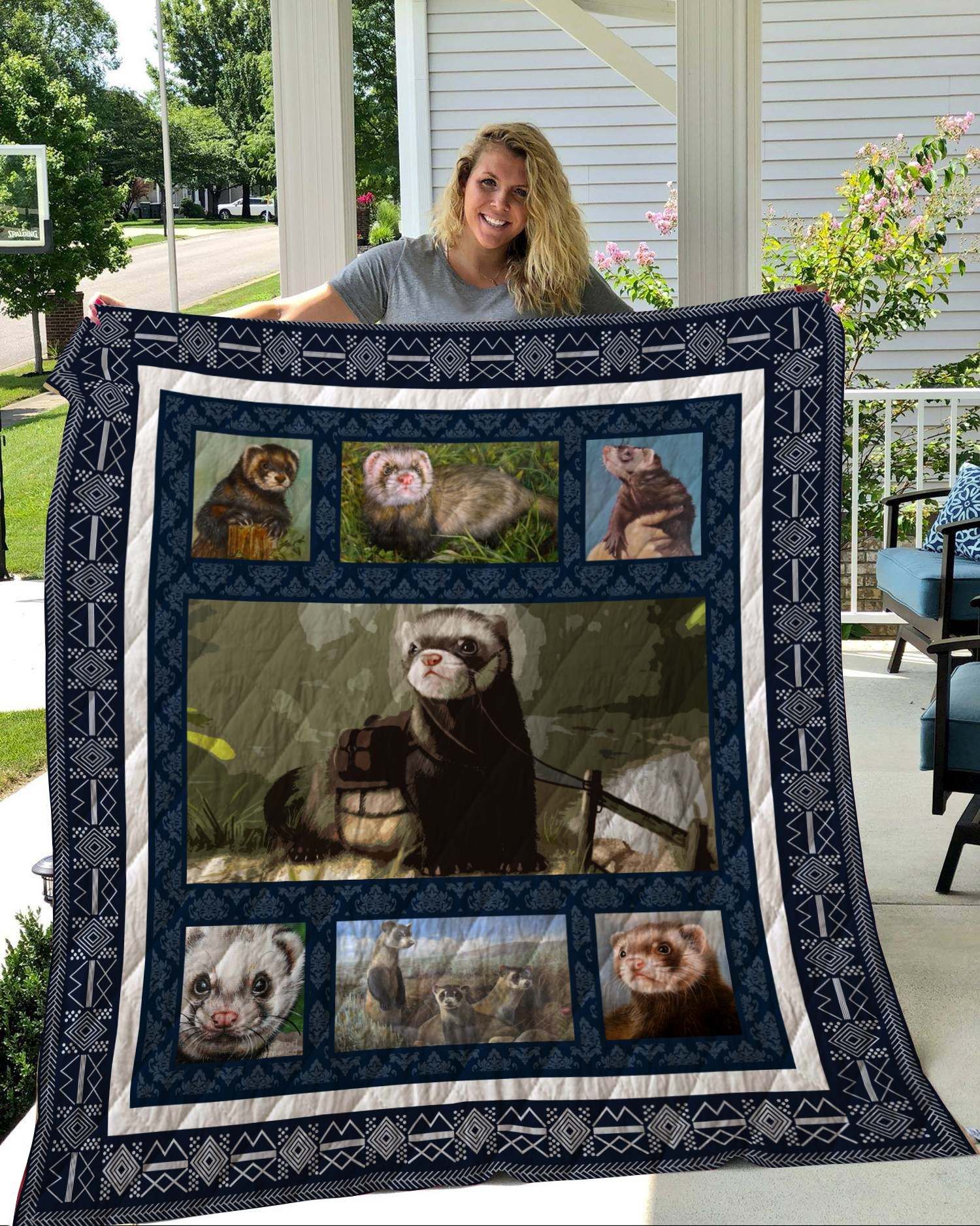 Ferret Quilt Blanket DHC291185VT