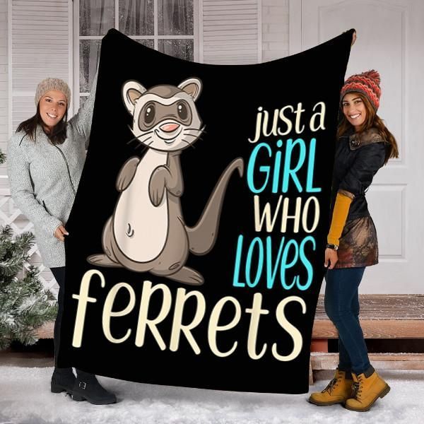 Ferrets Sherpa Fleece Blanket