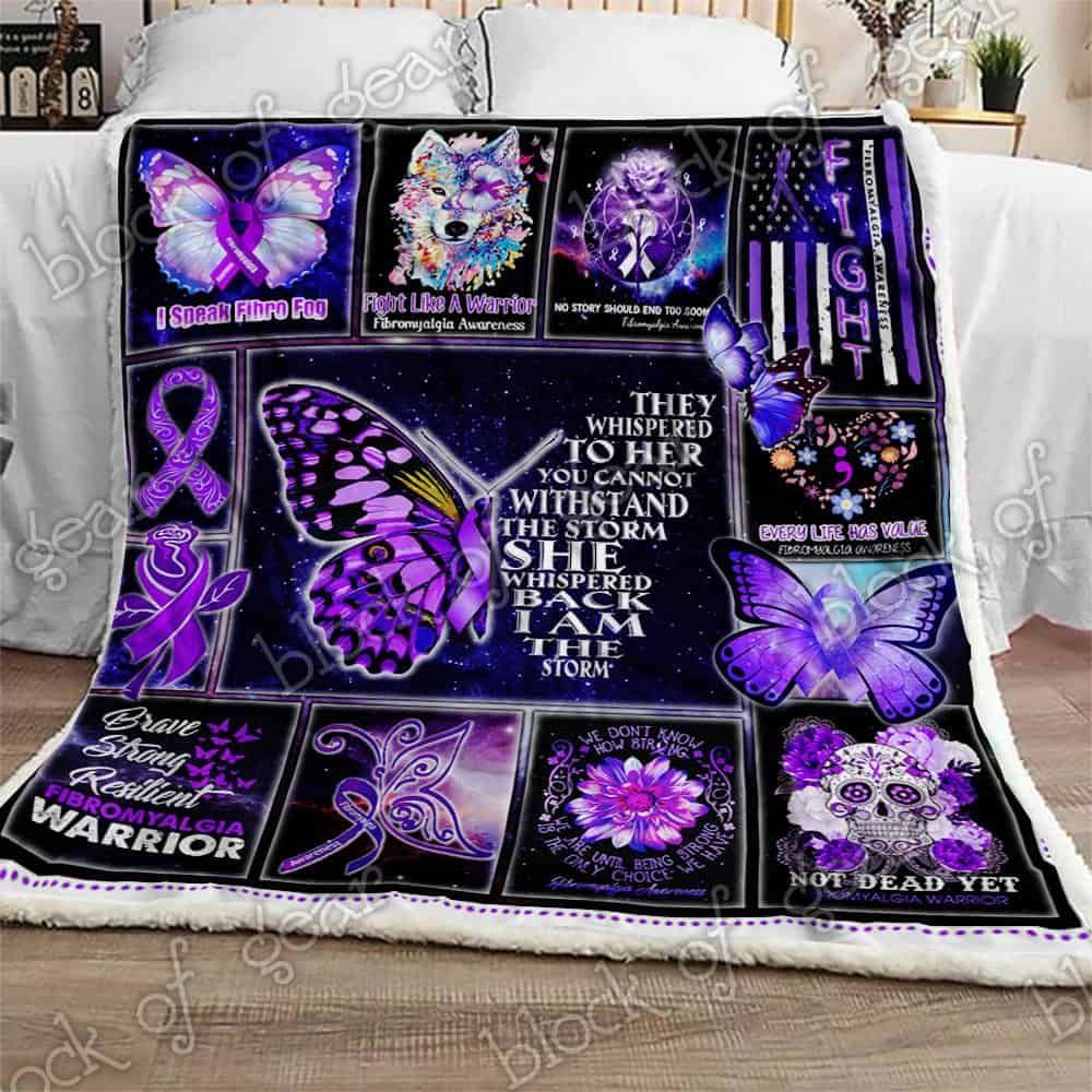 Fibromyalgia Awareness Fleece Blanket