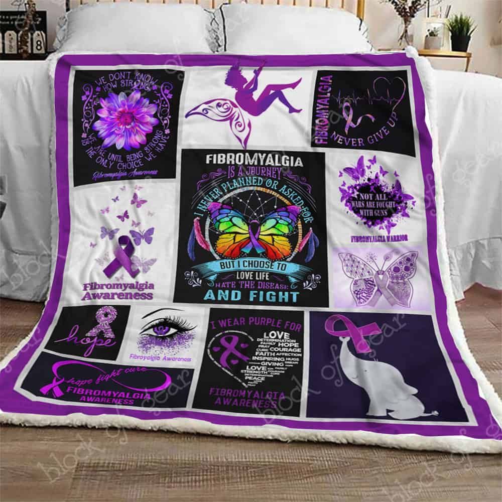 Fibromyalgia Awareness Fleece Blanket