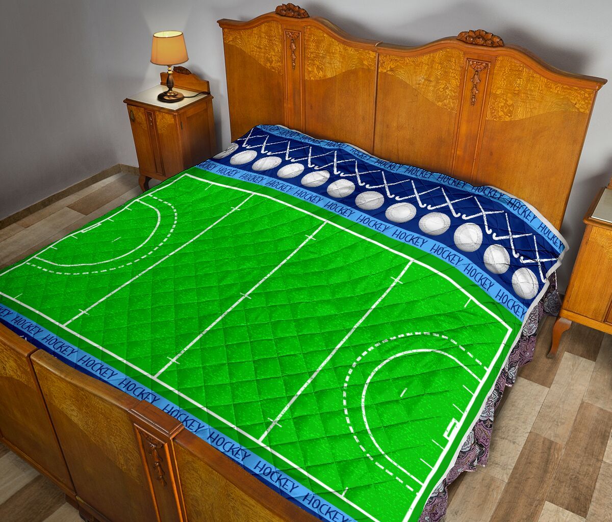 Field Hockey Court Quilt Blanket Dhc1312869Dd