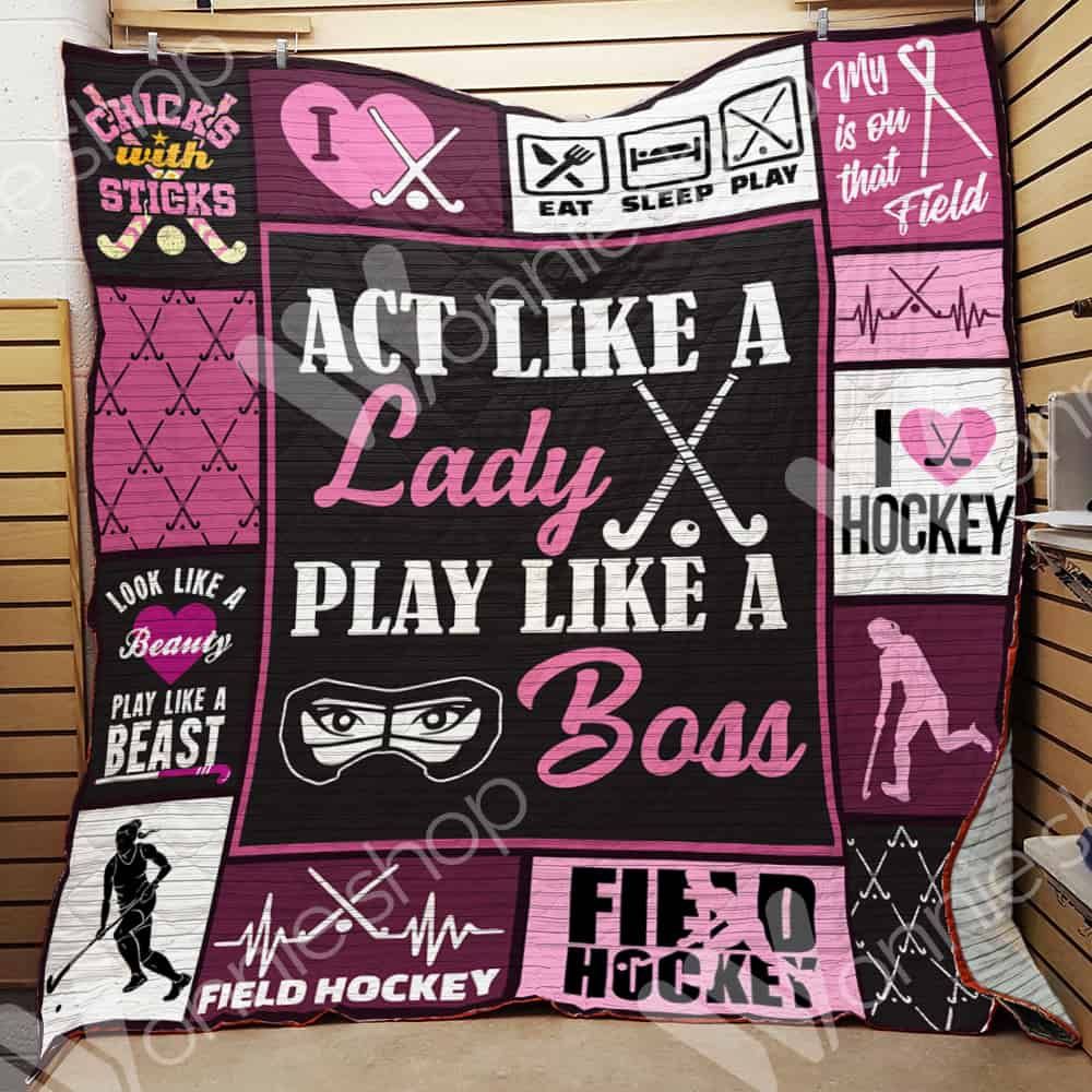 Field Hockey Quilt Blanket DHC0102814TD