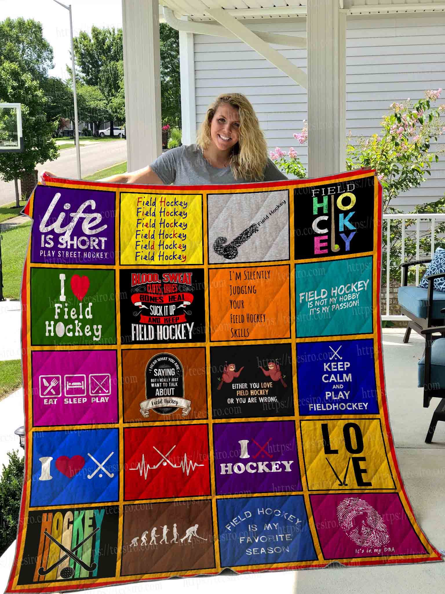 Field Hockey Quilt Blanket DHC1501372VT