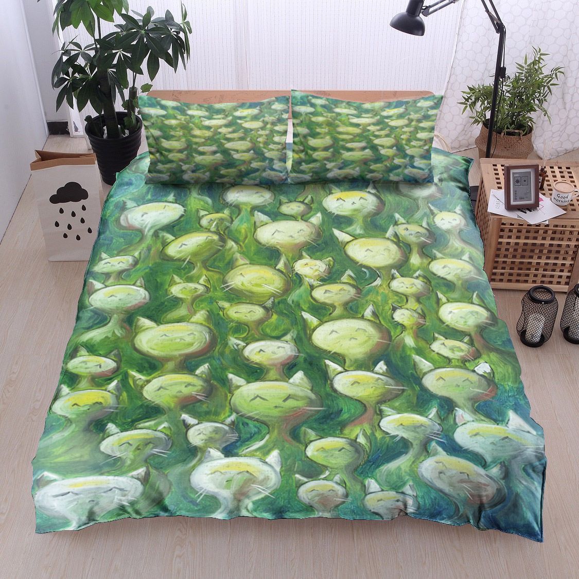 Field Of Cats Bedding Set