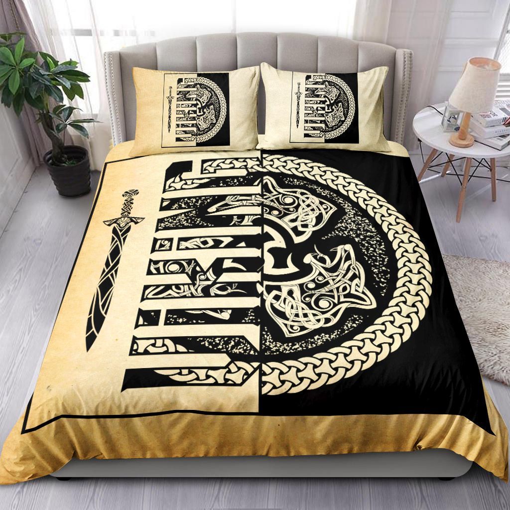 Fierce Wolf Symbol Of A Viking Bedding Set