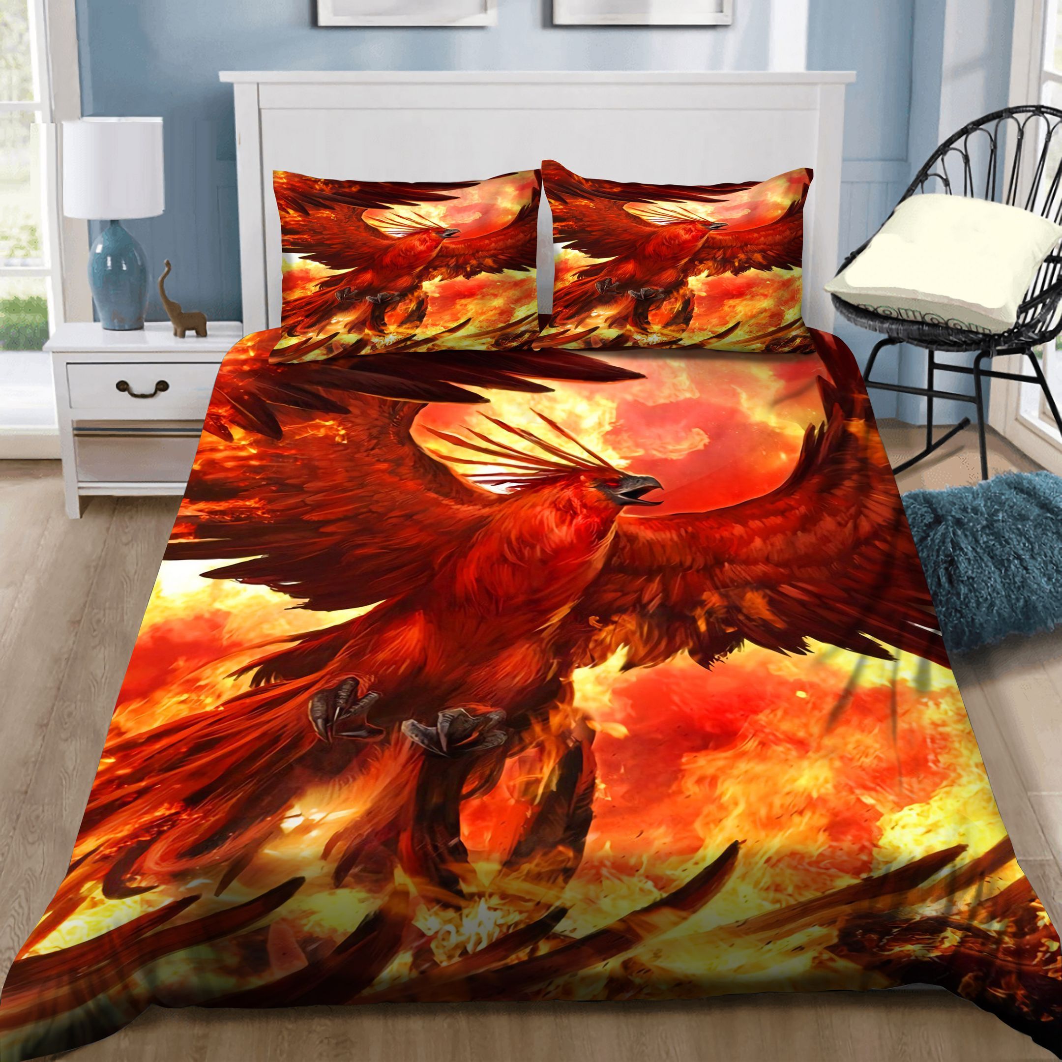 Fiery Phoenix Bedding Set