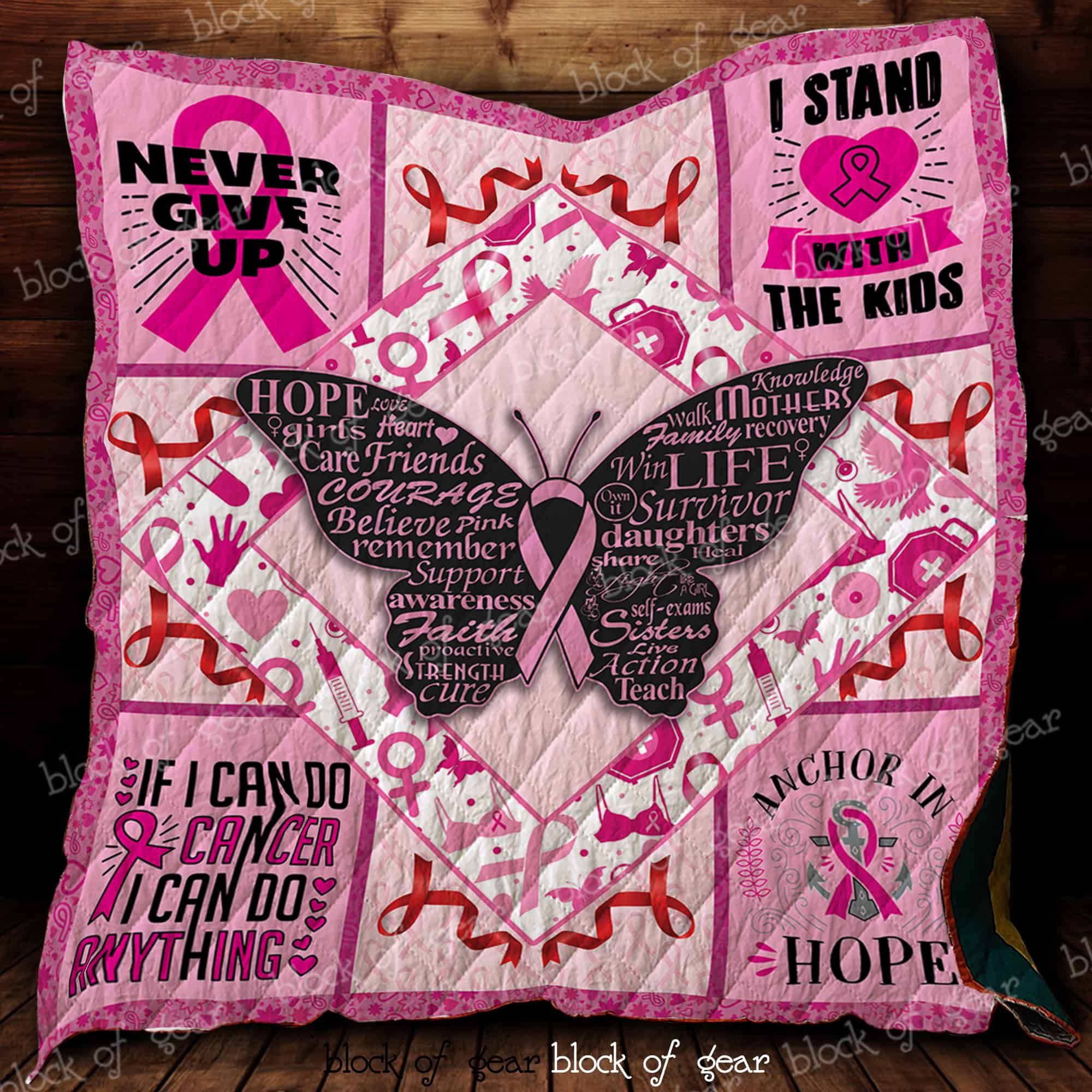 Fight Cancer With Faith Quilt D280 Dhc11123419Dd