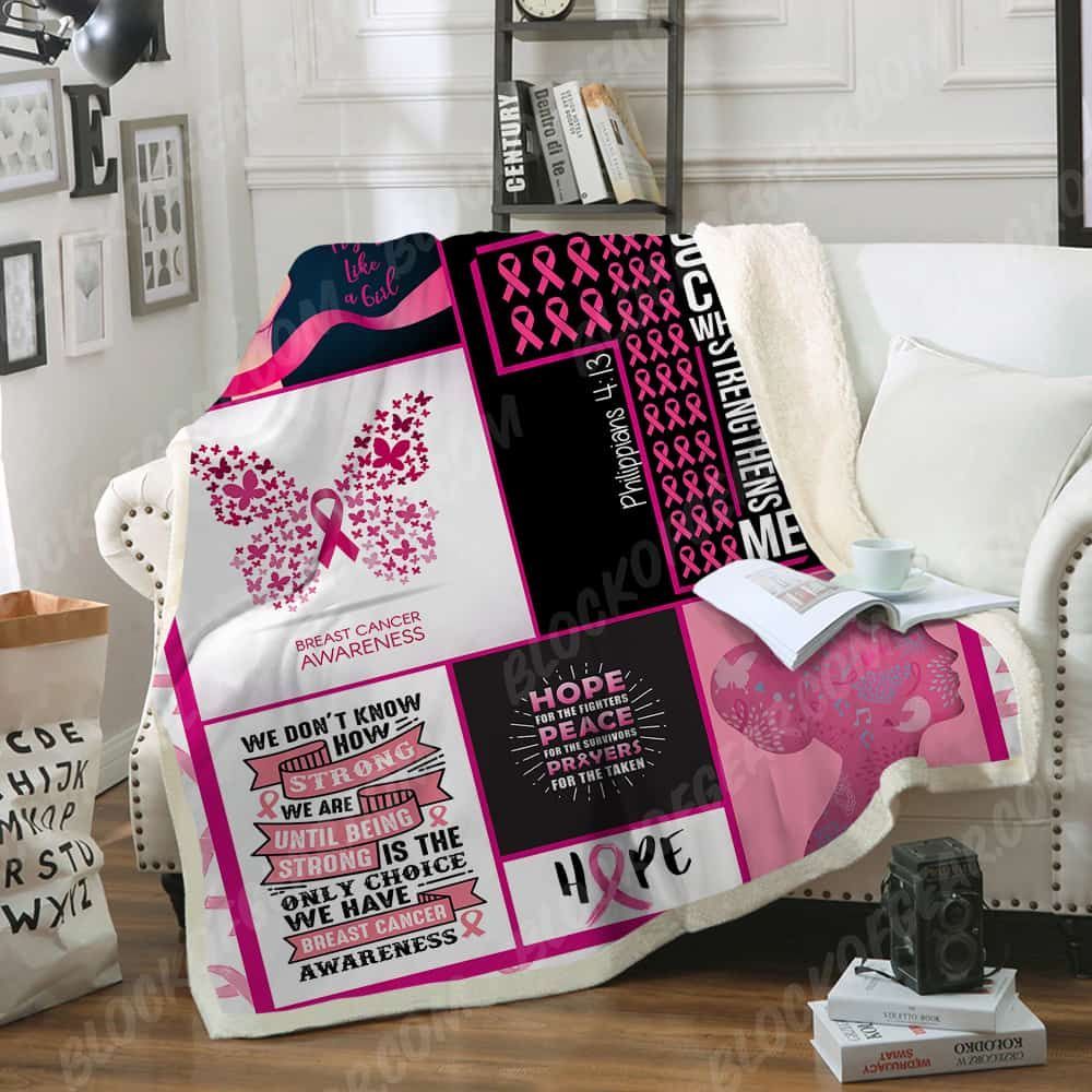Fight Like A Girl Fleece Blanket
