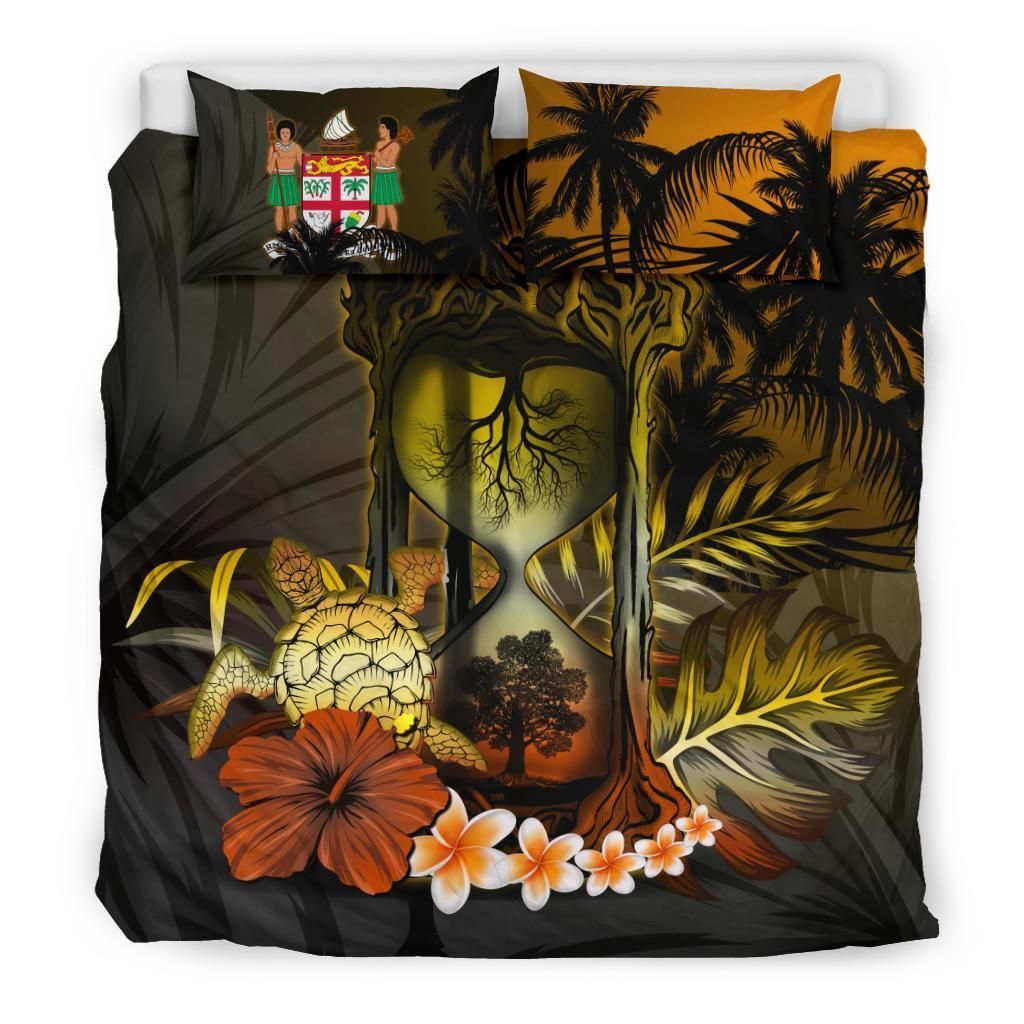 Fiji Hibiscus Tree Of Life Hourglass Bedding Set
