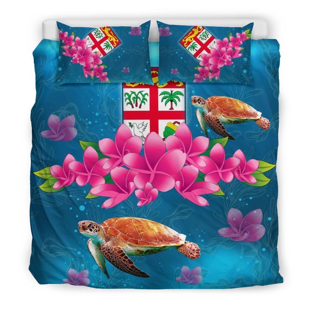Fiji Plumeria Kanaka Turtle Sea Bedding Set