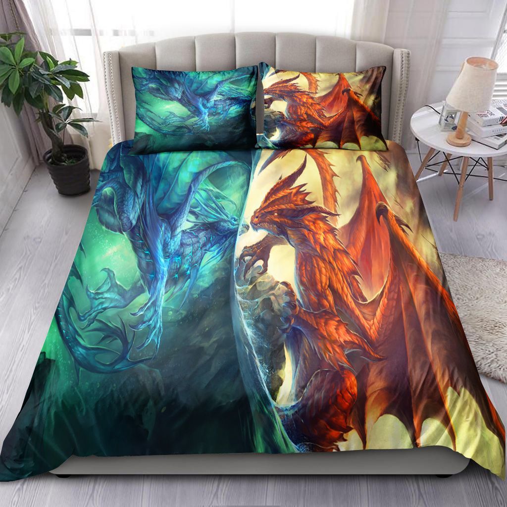 Fire And Ice Dragon Bedding Set