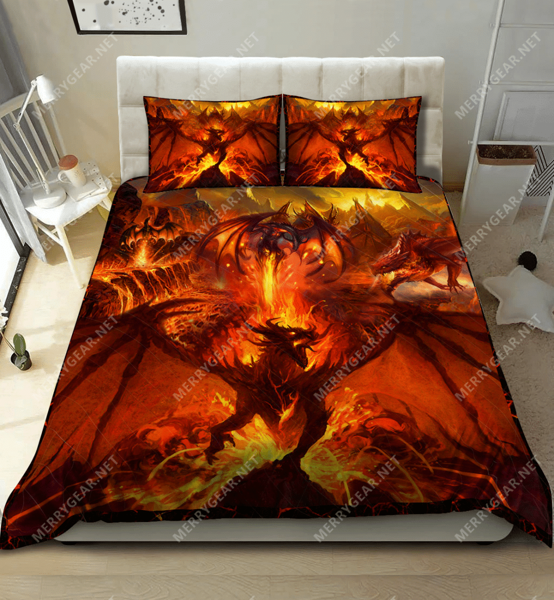 Fire Dragon Bedding Set