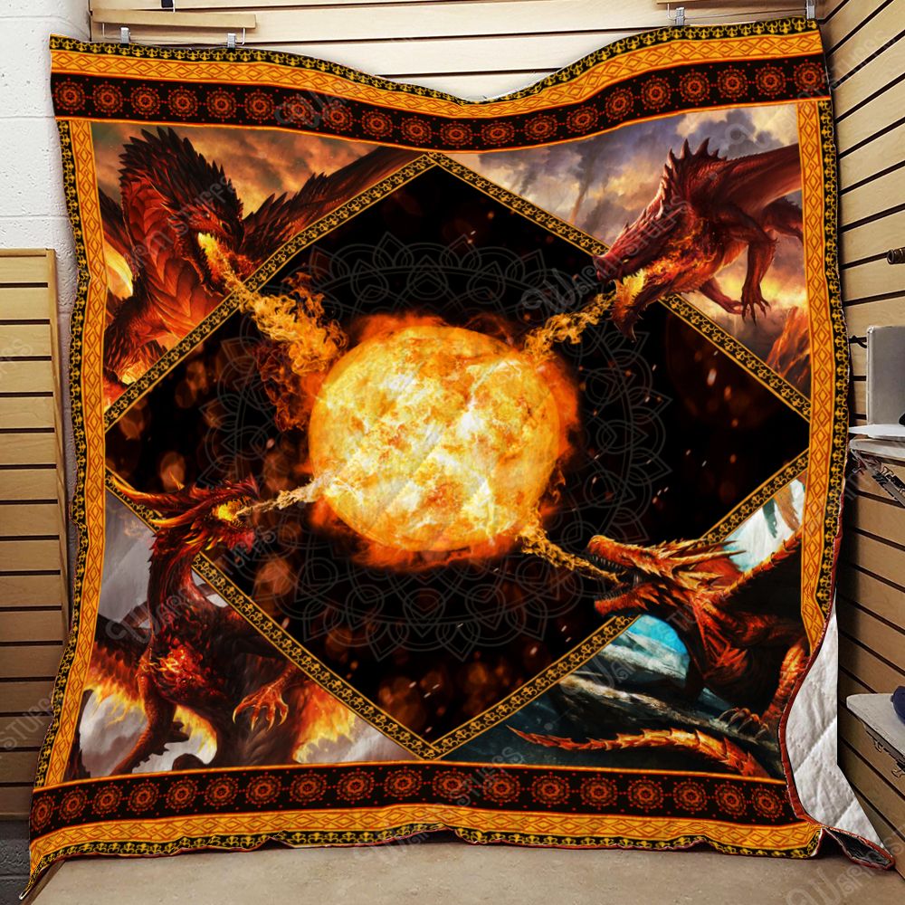 Fire Dragon Quilt Blanket Kp541 Dhc1312108Dd