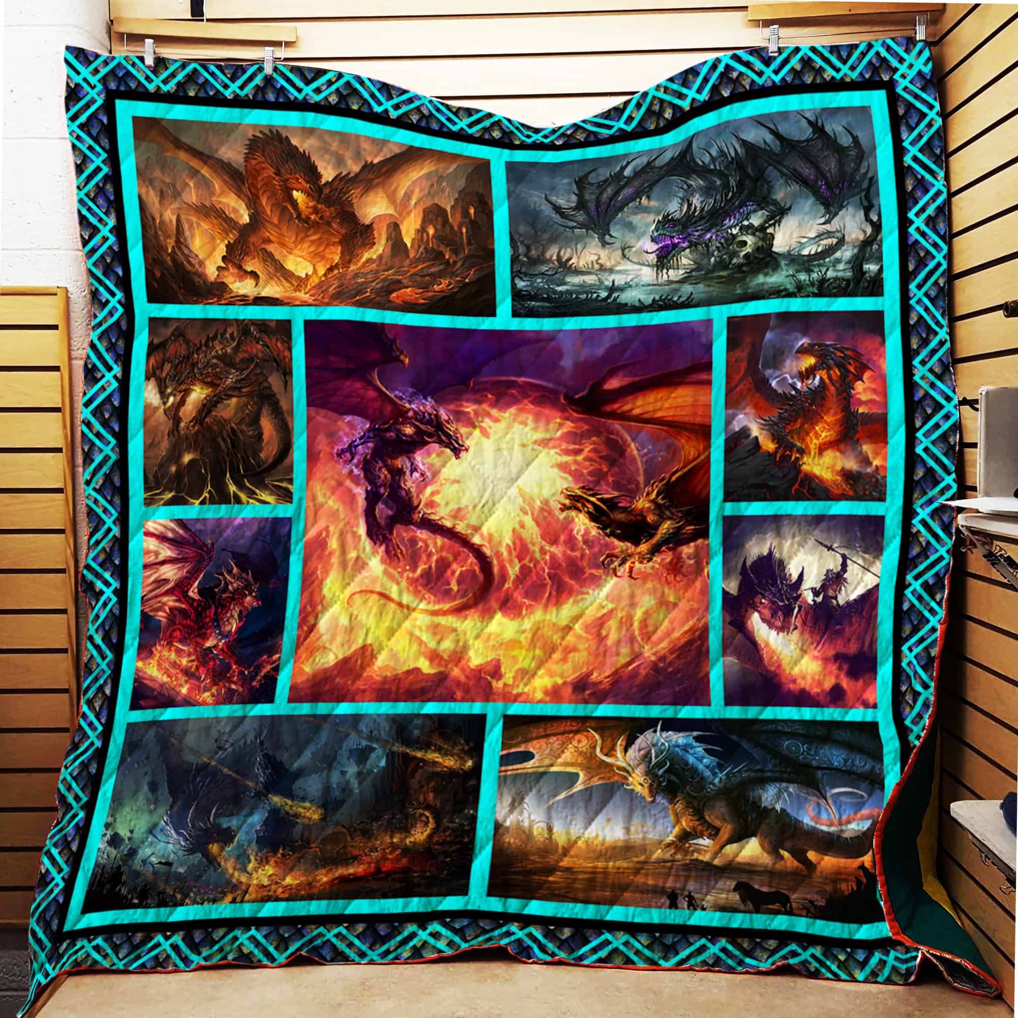 Fire Dragon Quilt Th394 Dhc11123239Dd