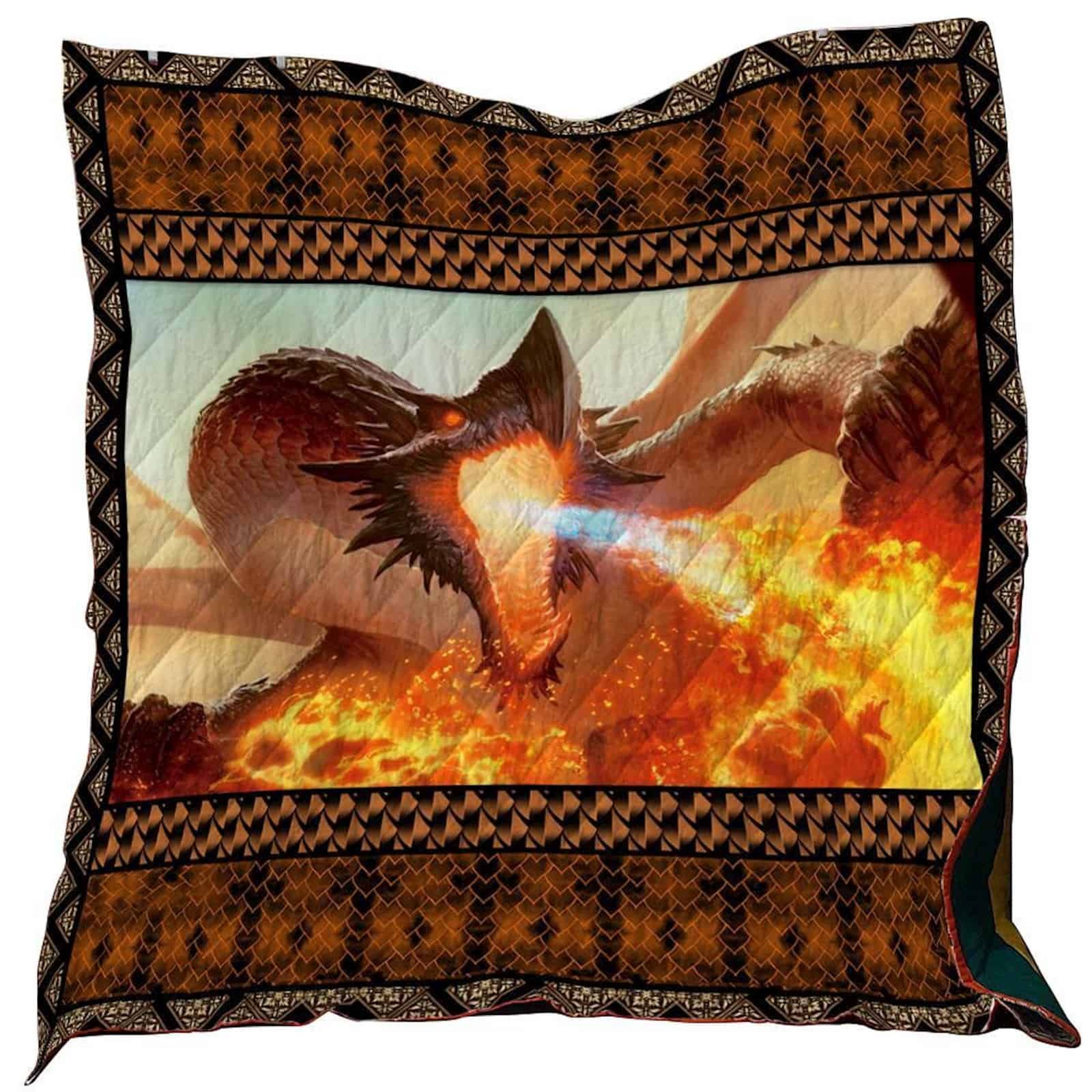 Fire Dragon Washable Quilt Blanket 0801 02 Dhc1312397Dd