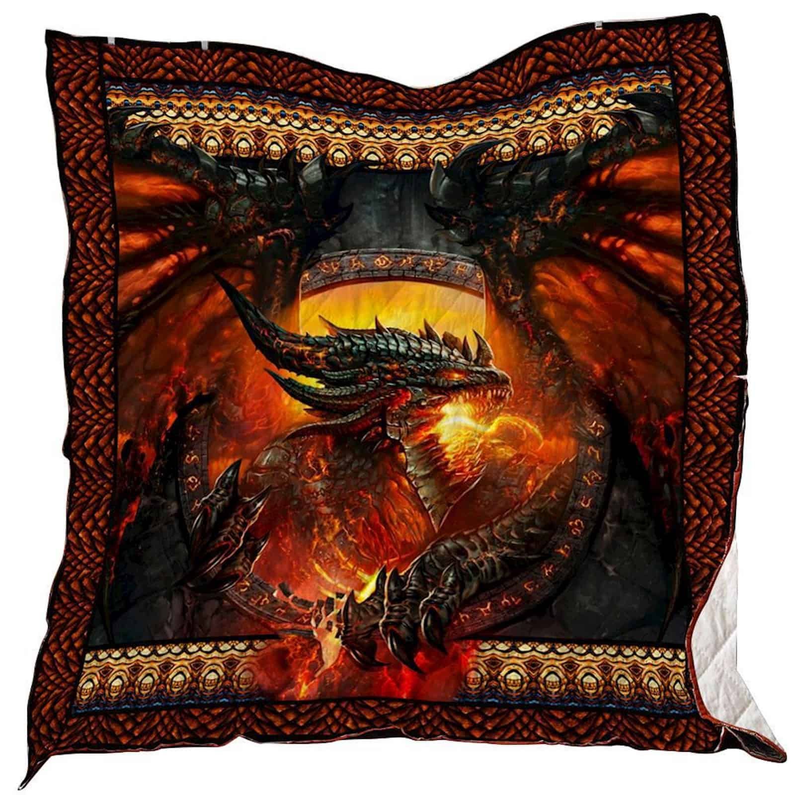 Fire Dragon Washable Quilt Blanket 1701 01 Dhc1312354Dd