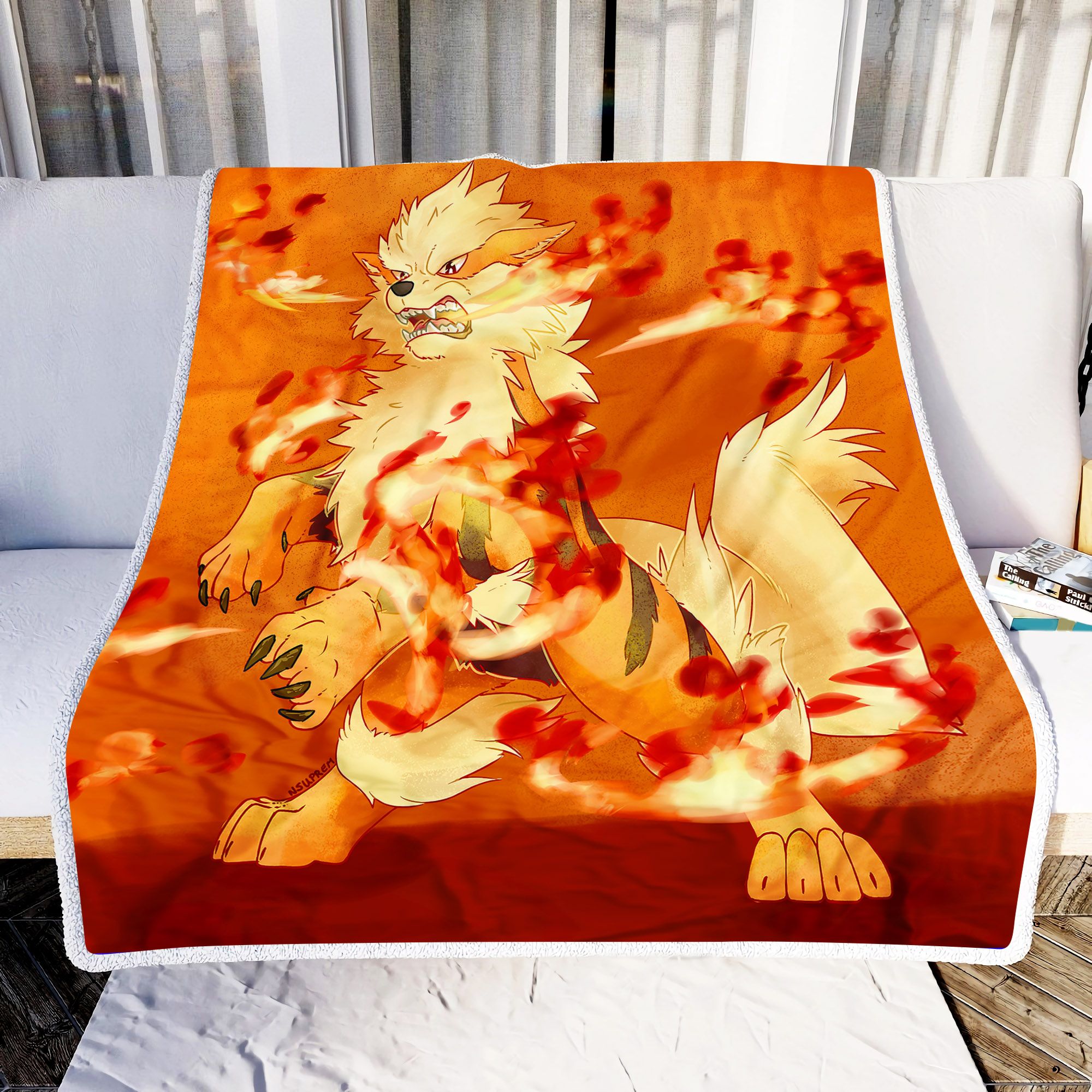 Fire Fox Fleece Blanket
