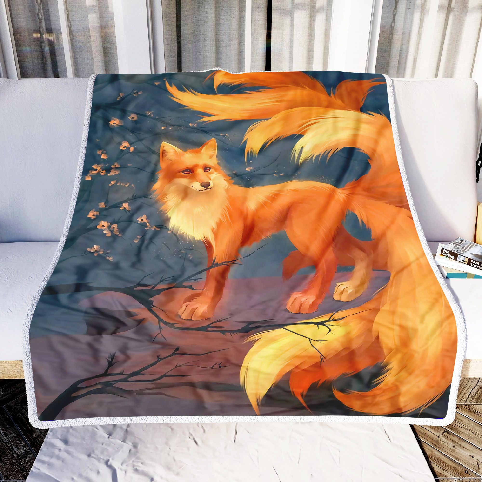 Fire Fox Fleece Blanket