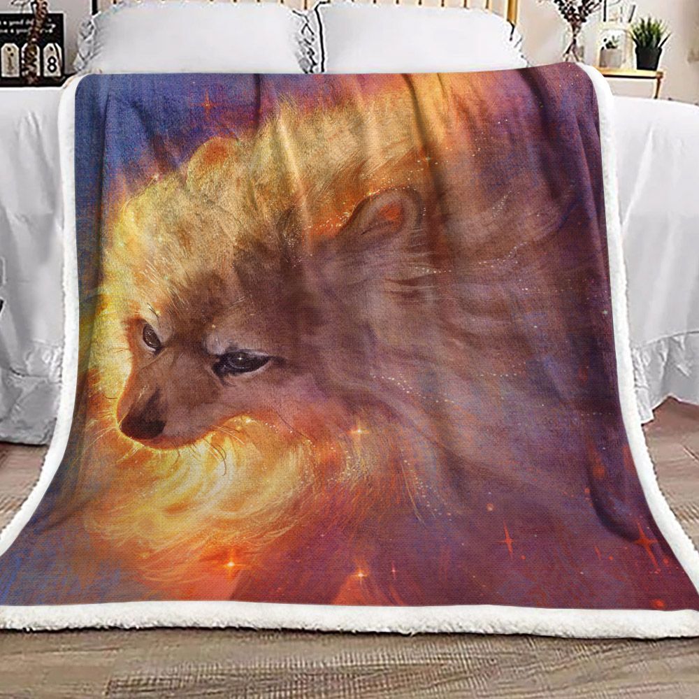 Fire Fox Sherpa Fleece Blanket