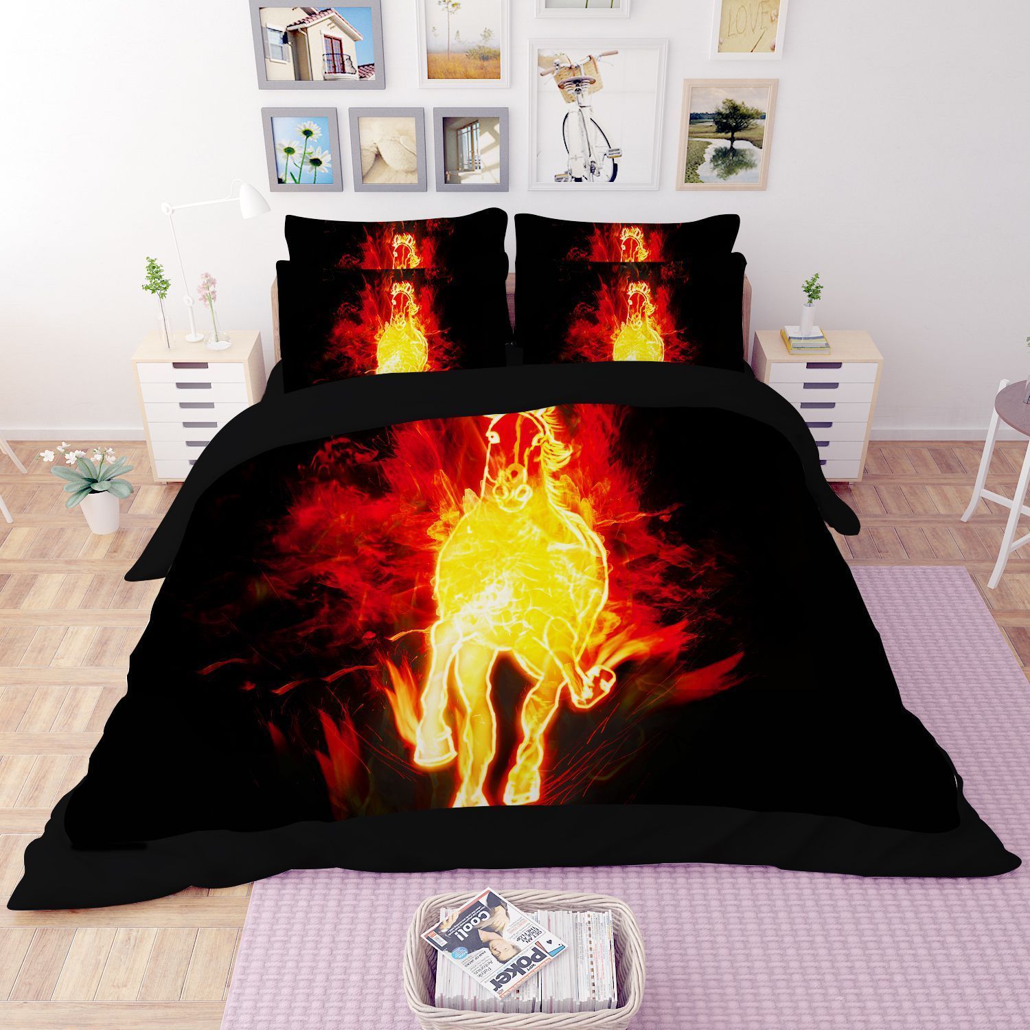 Fire Horse Bedding Set
