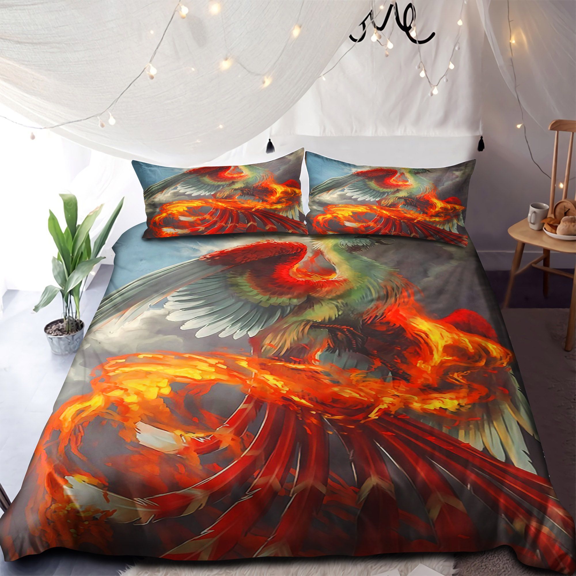 Fire Phoenix Bedding Set