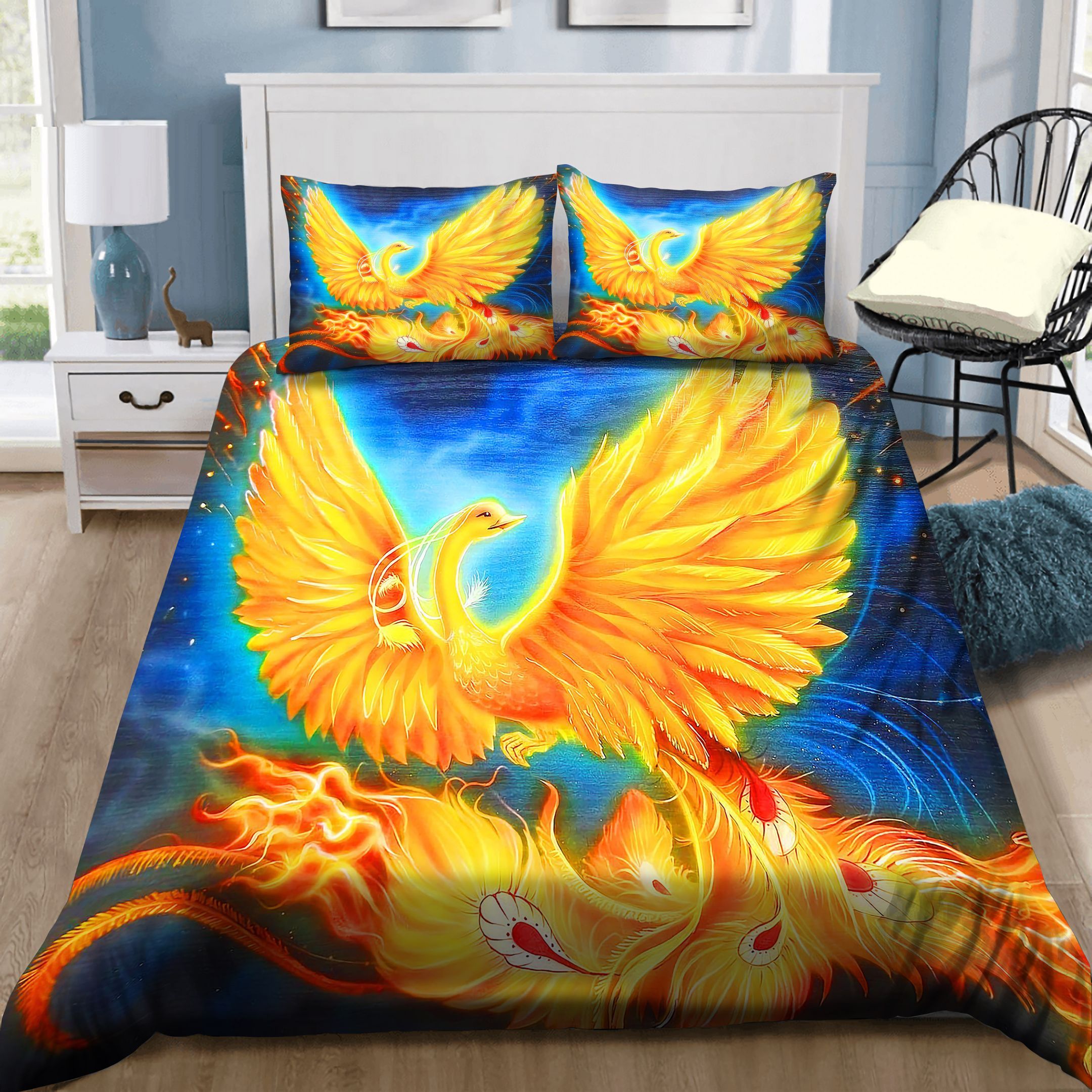 Fire Phoenix Bedding Set