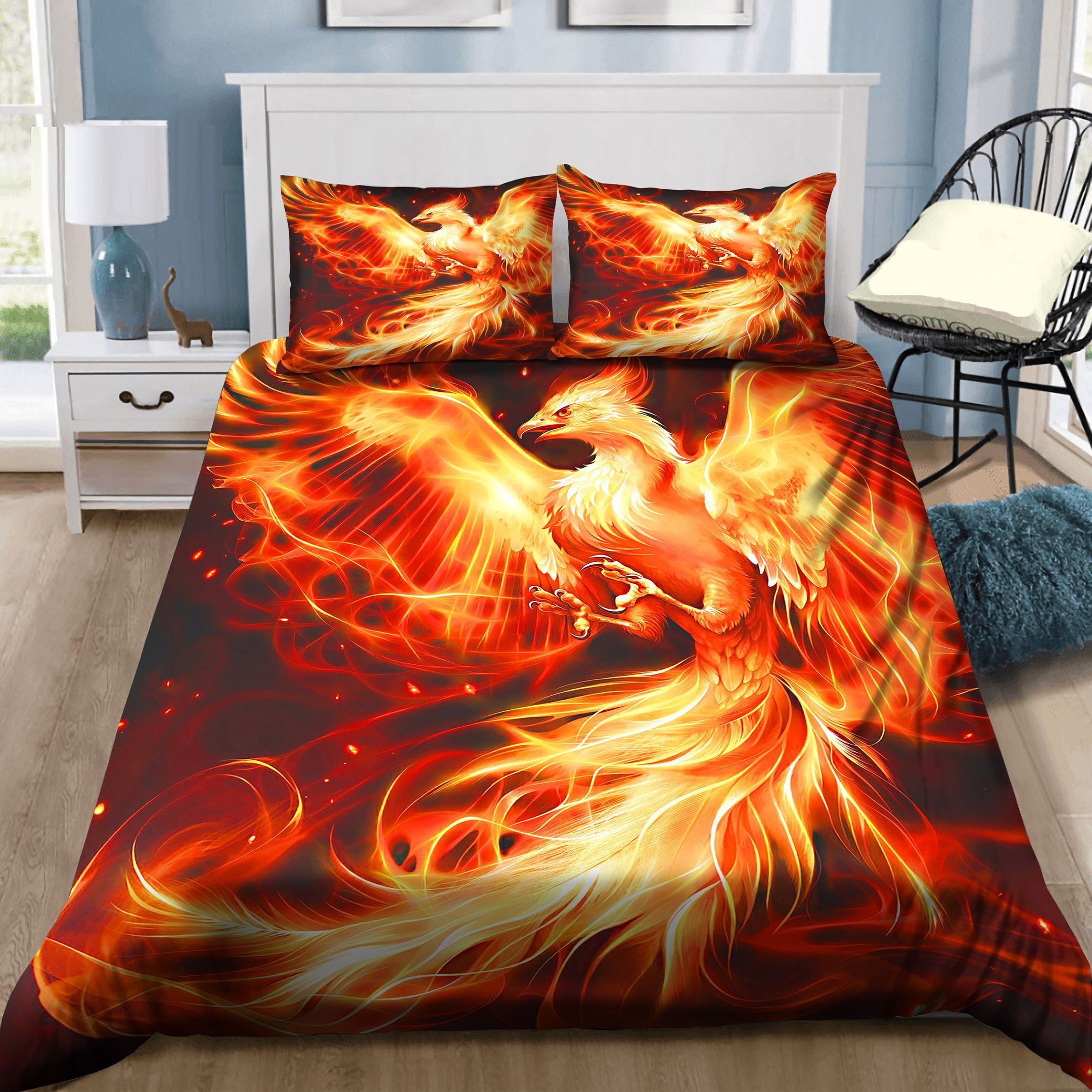 Fire Phoenix Bedding Set