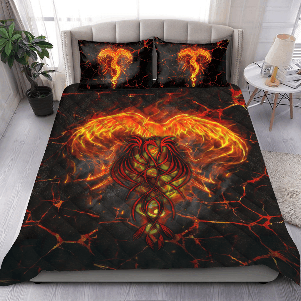 Fire Phoenix Rising Bedding Set