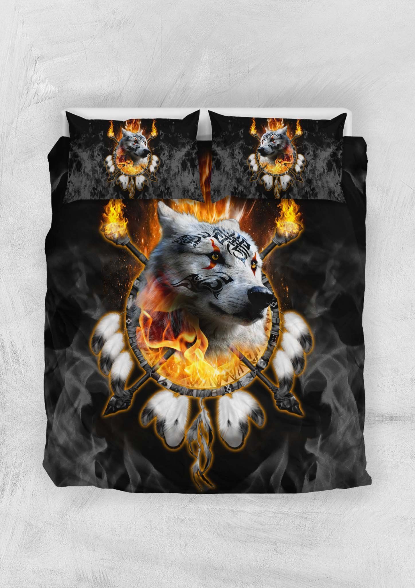 Fire Wolf Chief Bedding Set