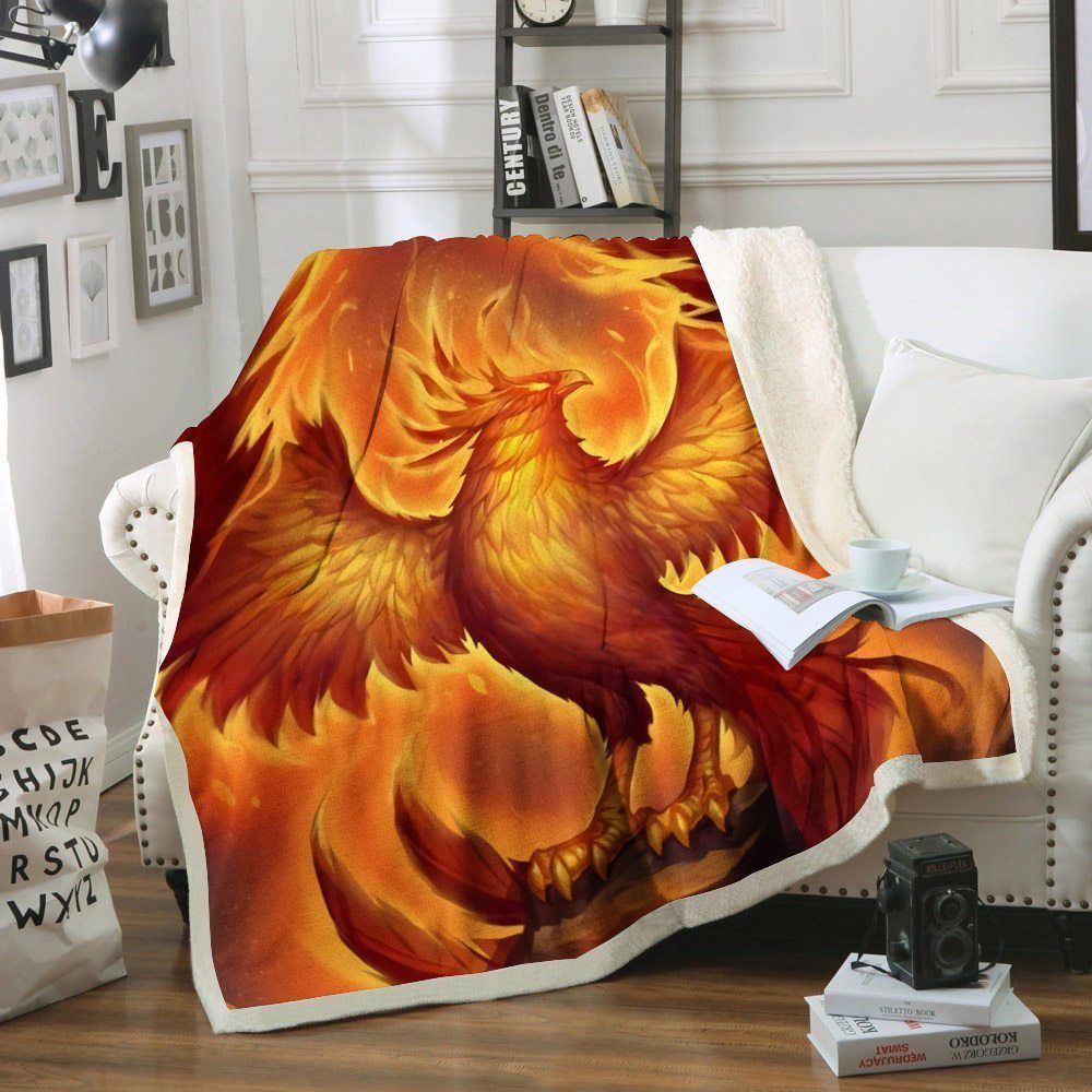 Firebird Sherpa Fleece Blanket