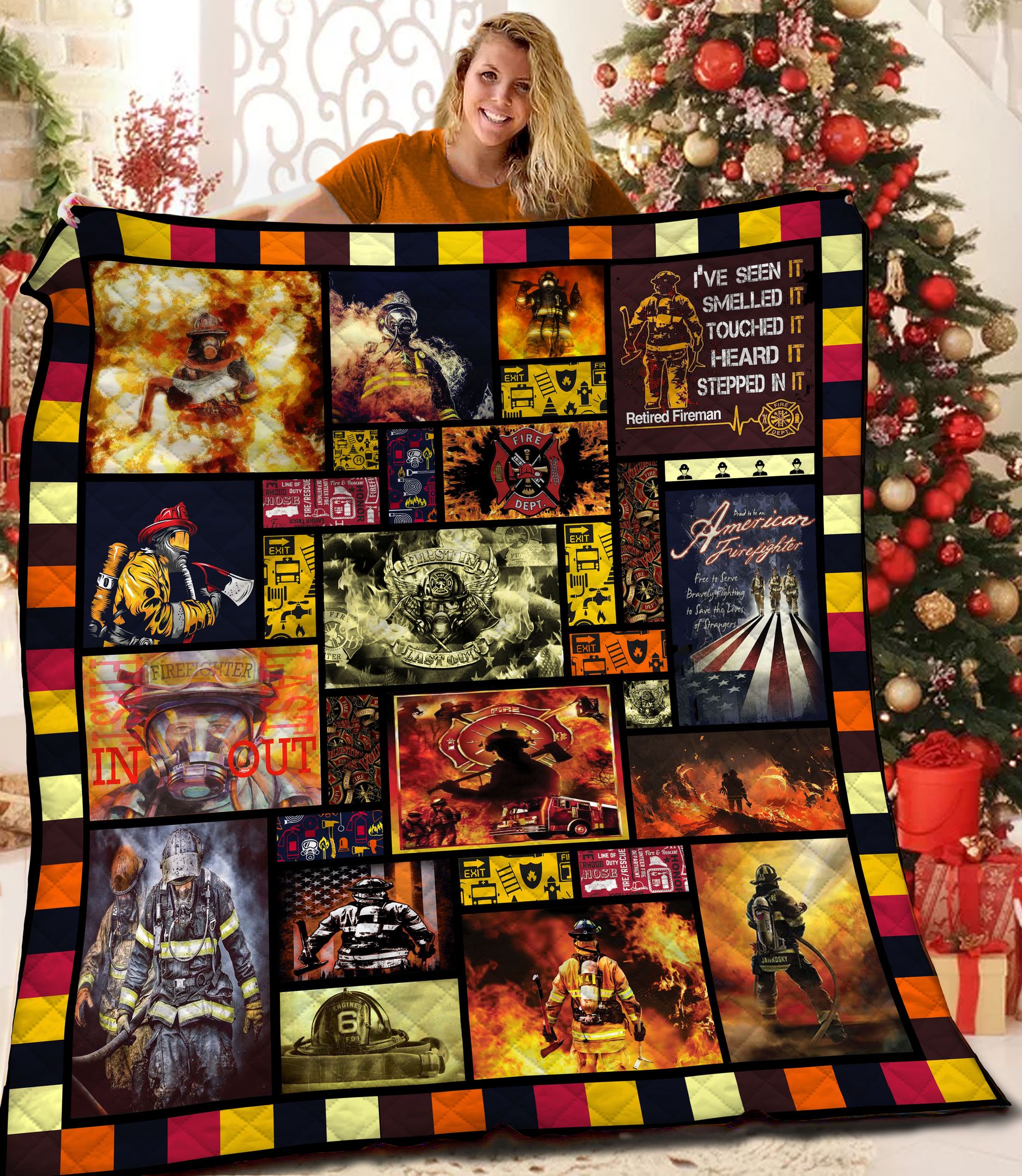 Firefighter BBB051131MH Quilt Blanket