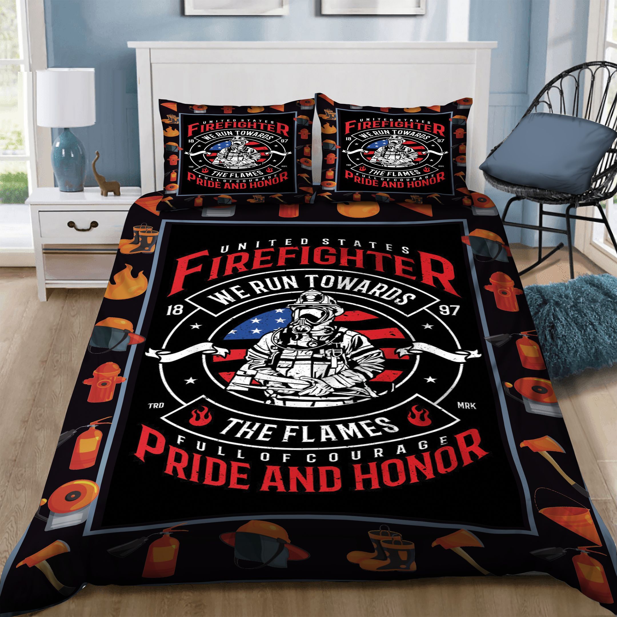Firefighter  Bedding Set