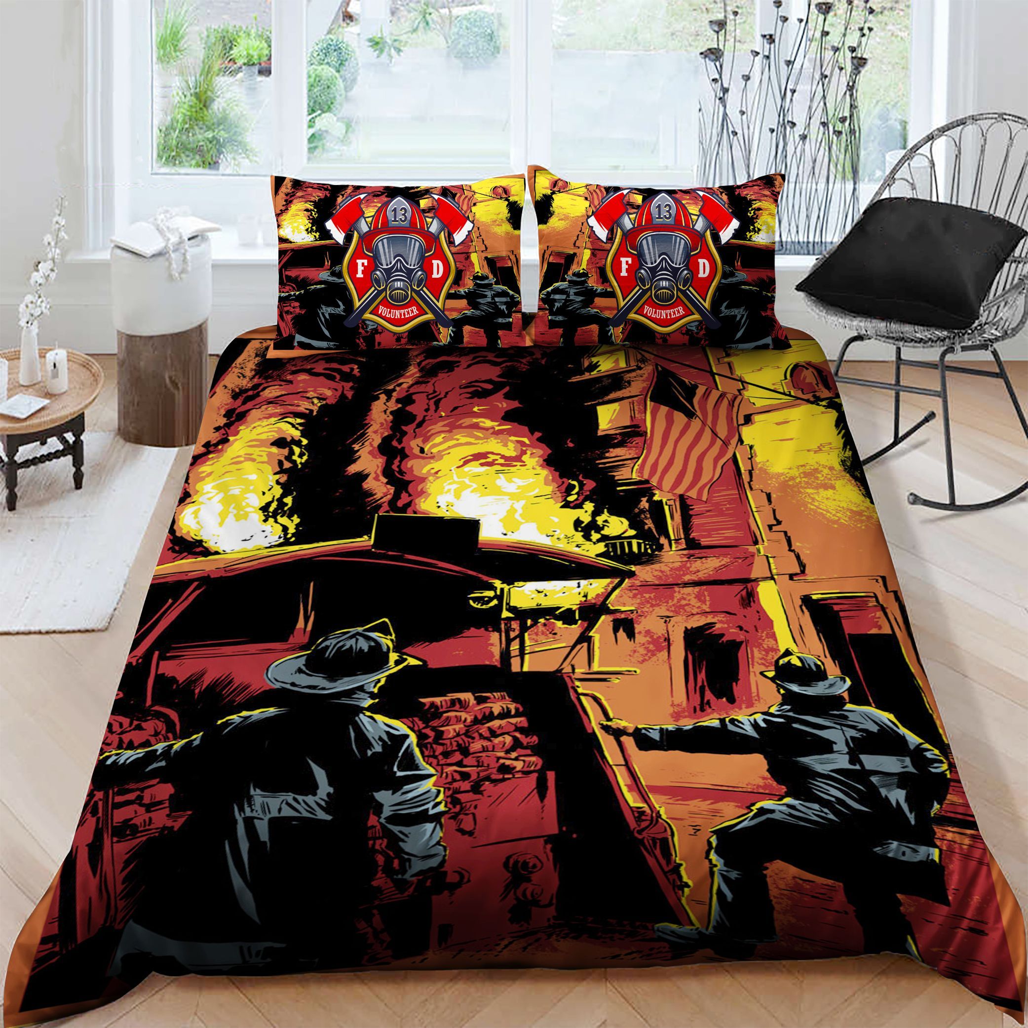 Firefighter Bedding Set