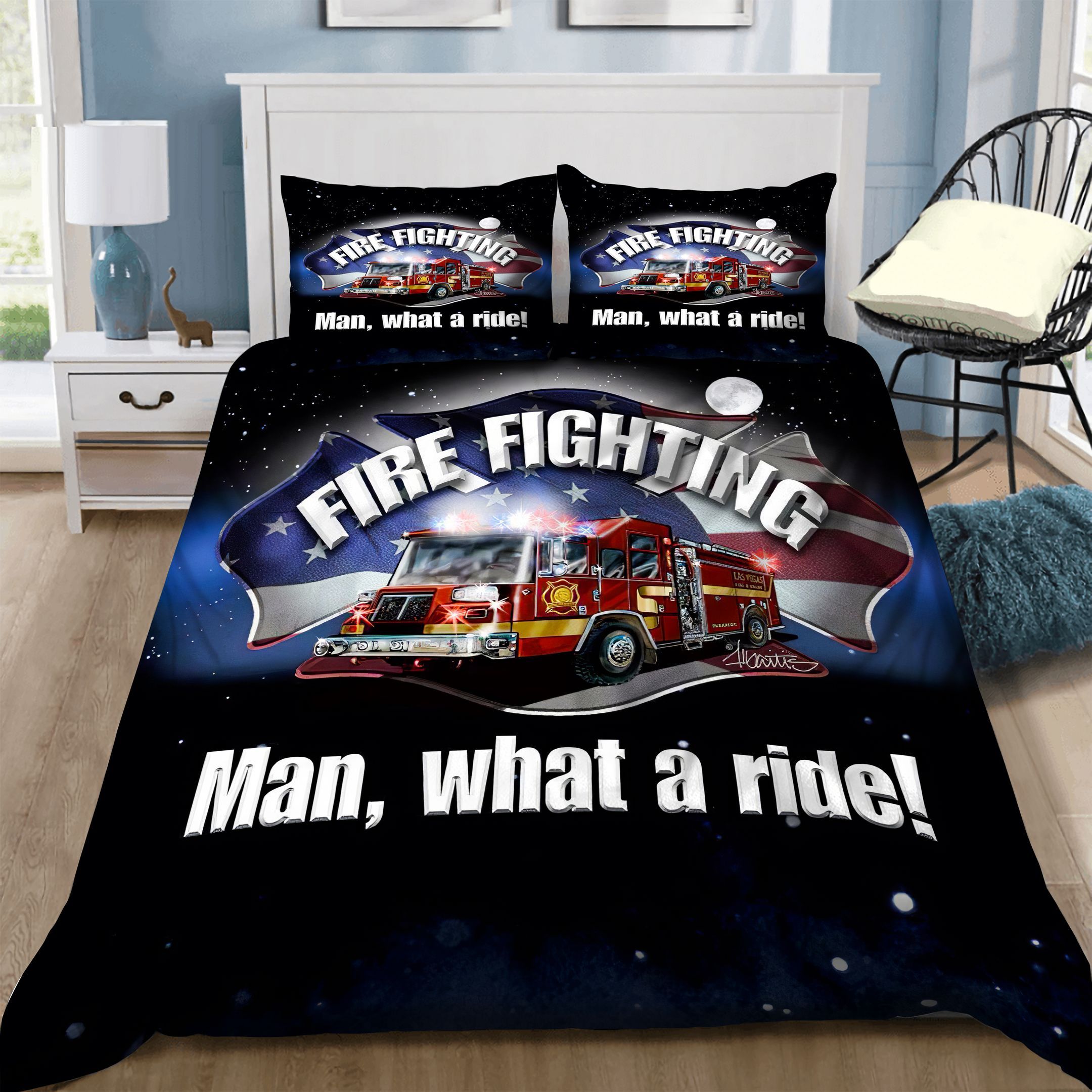 Firefighter Bedding Set