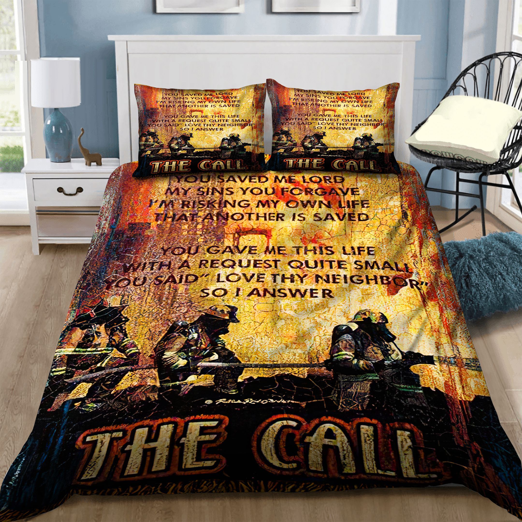 Firefighter Bedding Set
