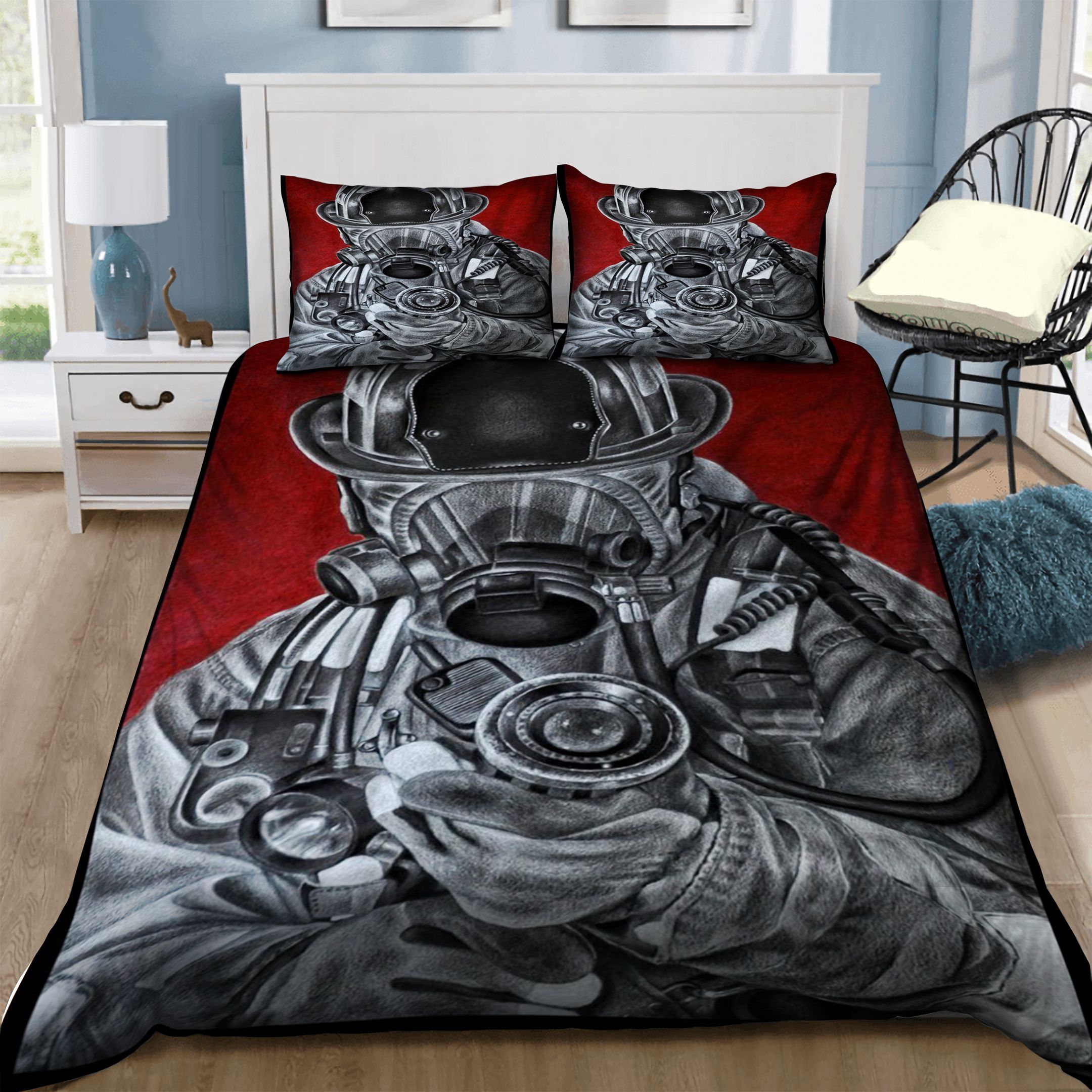 Firefighter Bedding Set