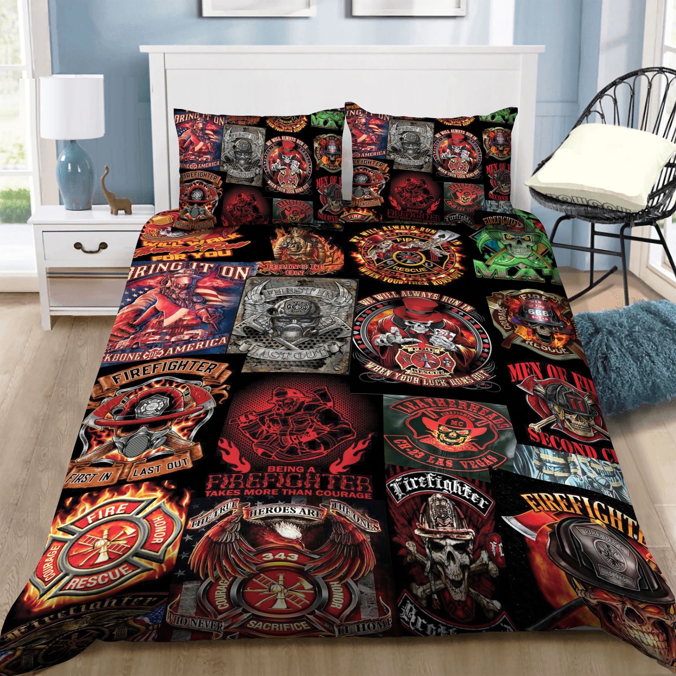 Firefighter Bedding Set