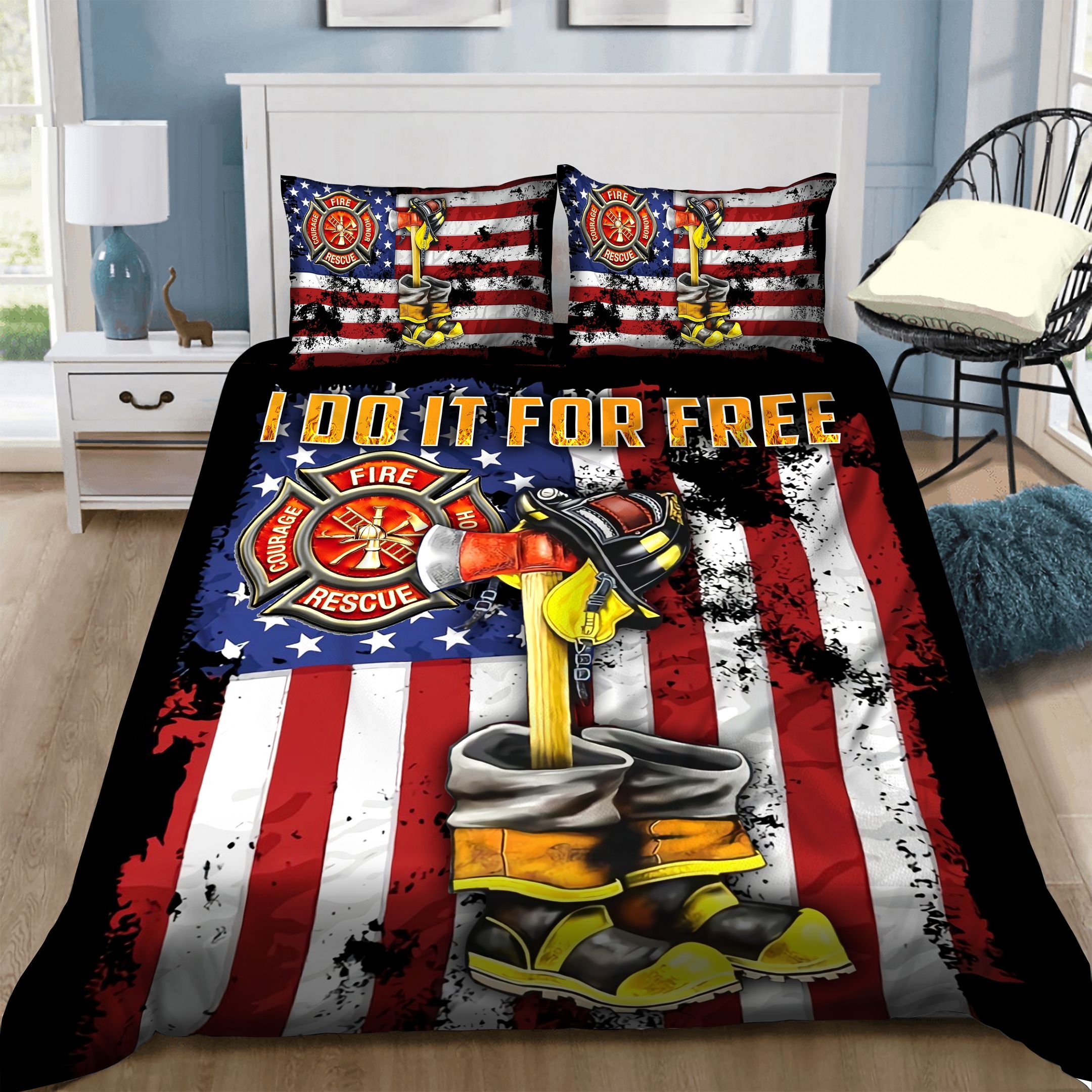 Firefighter Bedding Set