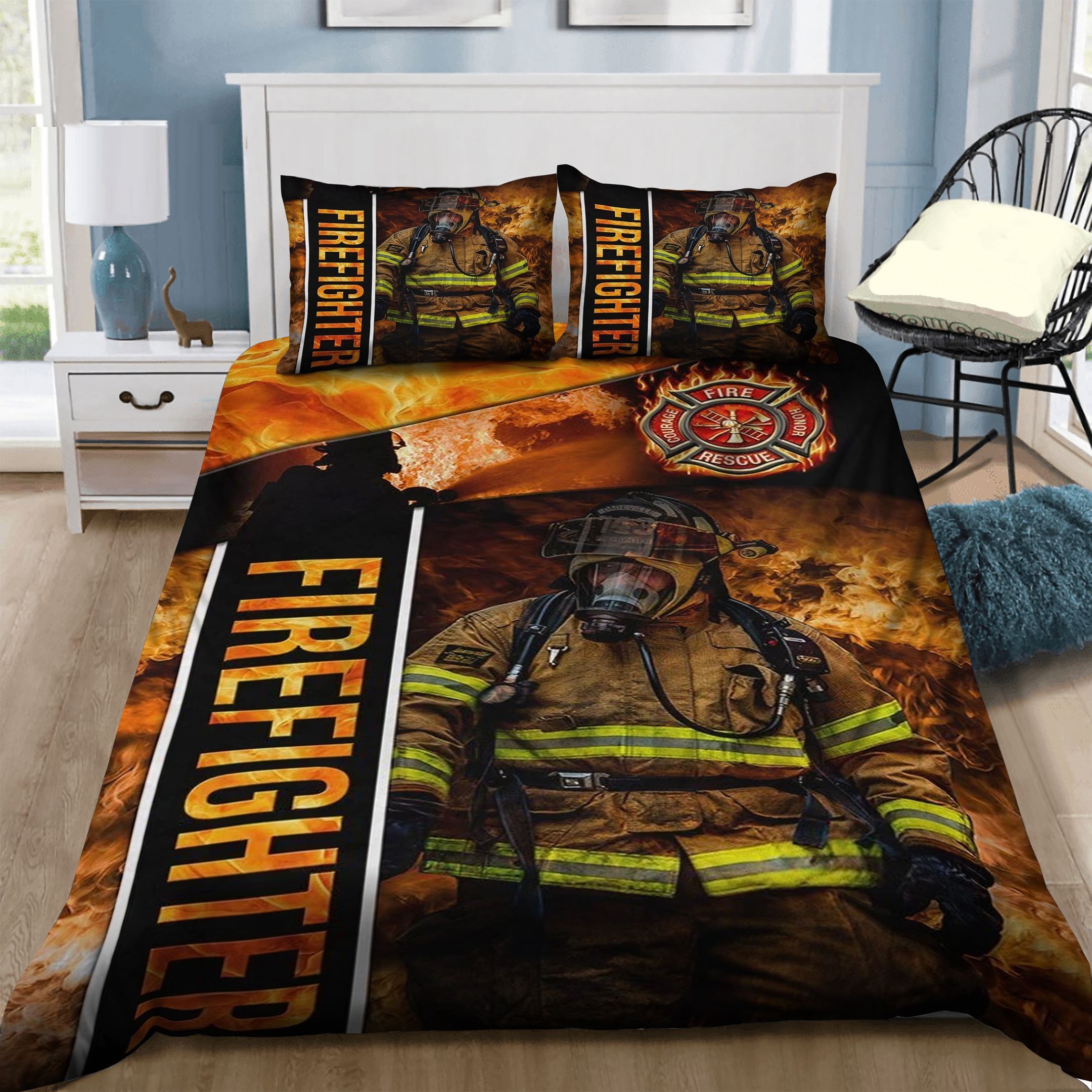 Firefighter Bedding Set